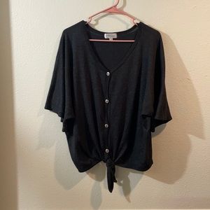 Eve & Maddie XL Dark Grey Loose Fit Top